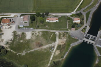 Gîte du lac vue du ciel